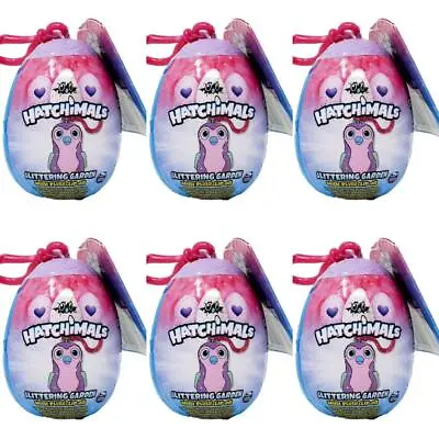 Hatchimals Glittering Garden Mystery Minis Plush Clip Ons - Lot Of 6 Sealed Eggs • $8.98