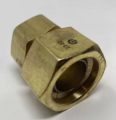 TracPipe AutoFlare Brass Straight Fitting 3/4 Inch X 3/4 Inch FPT Threaded NEW • $28.89