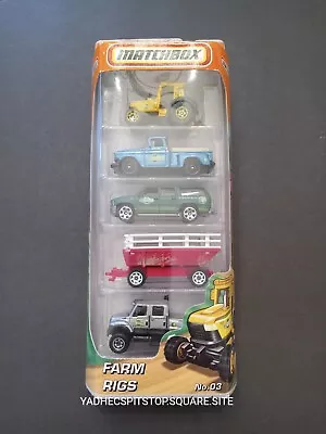 2010-2011 Matchbox 5 Pack Farm Rigs Rare 57 Gmc Stepside Tractor Trailer Tahoe • $39.99