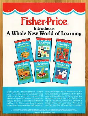 1988 Fisher Price NES Nintendo Games Vintage Print Ad/Poster Authentic Retro Art • $19.49