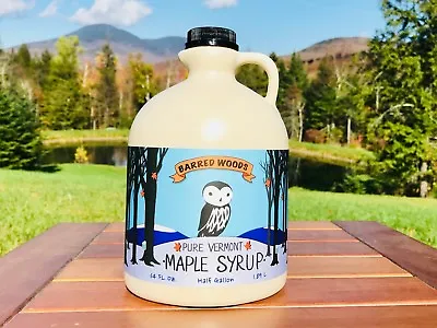 1/2 Gallon 100% Pure Organic Vermont Maple Syrup - Grade A Amber • $35.95