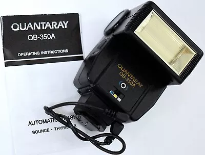 Quantaray QB-350A Electronic Bounce Automatic Flash Hot Shoe Mount FreeS&H • $20.90