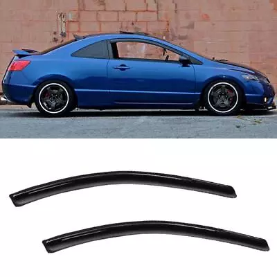 2pcs Sun/Rain Guard Vent Shade Window Visor Fits 06-11 Civic 2-Door Coupe JDM • $33.90