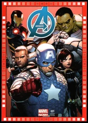 2013 UD Marvel Now!  CUTTING EDGE VARIANT COVER  Card #112-SM...AVENGERS #1 • $4