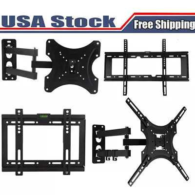 Fixed/Full Motion TV Wall Mount Bracket Fit For 14 22 32 40 42 46 50 55 60 65 70 • $11.39