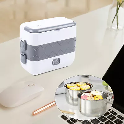 2Layer Portable Electric Heated Lunch Box Mini Microwave Oven Lunch Container  • $29