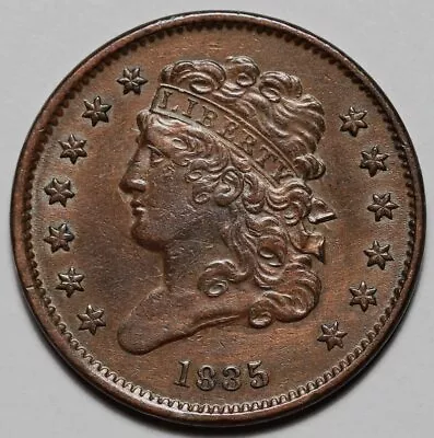 1835 Classic Head Half Cent - Rotated Die - US 1/2c Copper Penny Coin - L43 • $141.99