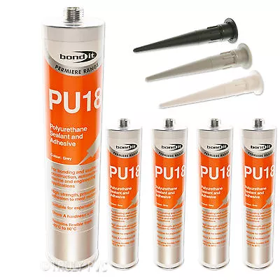 £20.42 • Buy 4 X PU18 SEALANT ADHESIVE SILICONE STRONG MARINE RUBBER POND GRP CAR WOOD METAL