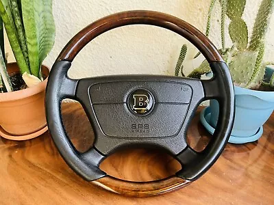 Mercedes Brabus Steering Wheel W140 S600 Wood And Leather W124 W210 W202 R129 • $887