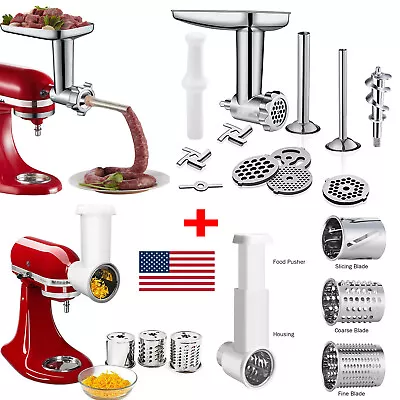 Meat Grinder Slicer Shredder Attachment For KitchenAid Stand Mixer Accessory US • $65.99
