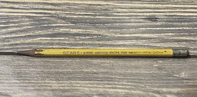 Vintage Sears Where America Shops For Value Sharpened Pencil • $7.49