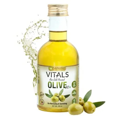 Pure Nutrition Vital Raw Cold Pressed Virgin Olive Oil For Skin & Hair - 250ml • £19.99