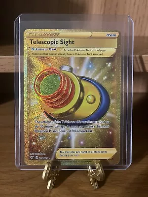 $6.94 • Buy Pokemon TCG Vivid Voltage 203/185 - Telescopic Sight - Gold Secret Rare - NM