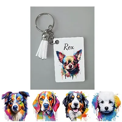 Personalised Pet Photo Keyring Gifts Dog Cat Animal Memorial Keepsake • £3.99