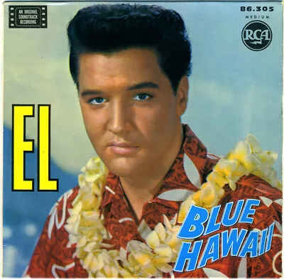 ELVIS PRESLEY ~ Blue Hawaii EP ~ Rare 1962 RCA French Wide Centred Vinyl EP P/s • $37.32