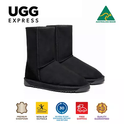 $65 • Buy UGG Boots 100% Australian Made Genuine Sheepskin Wool Short Classic Boot Nonslip
