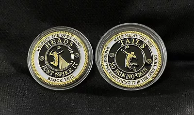 1.75  3mm Graphic Referee Challenge Coin Toss - Sports Volleyball Just Spike It • $12.95