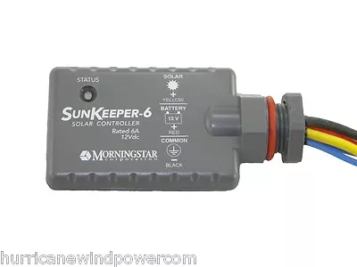 Morningstar SK-6 SunKeeper 6 Amp 12 Volt Solar Charge Controller • $68