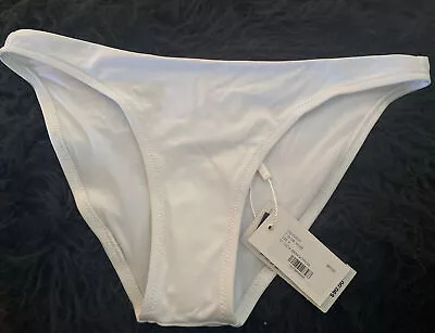 NWT $90.00  MILLY ST. LUCIA BIKINI BOTTOM White Size P Style #150 VS 0927￼ • $18.75