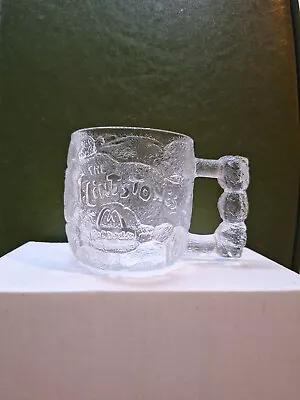 Flintstones Glass Mug McDonalds 1993 Rocky Road Mug • $6.99