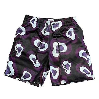 Sole Club Black Purple Euphoria Mesh Shorts Bravest Graphic Short Men 6  • $39.60