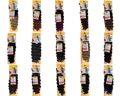 £59.99 • Buy Sensationnel Premium Now Wet Look 14  Inch Blk 100% Human Hair Bulk Braiding