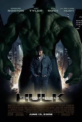 Marvel Art Print Poster Wall Decor   The Incredible Hulk  Film Bruce Banner Gift • $11.99