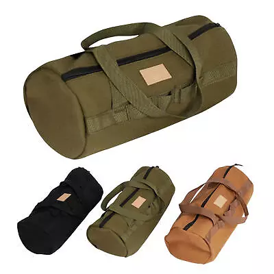 Camping Tent Stakes Bag Waterproof Canvas Bag Outdoor Tent Peg Tool Storage Bag • $20.52