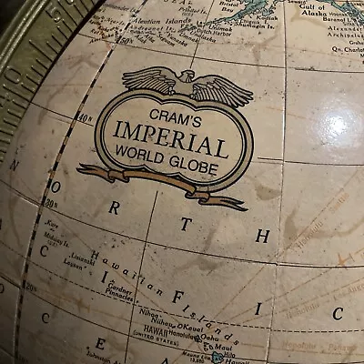 Crams Imperial World Globe Metal Base • $20