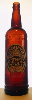 VINTAGE BOTTLE AMBER BROWN BEER  ‘NSW BOTTLE COMPANY’ BOTTLE 26Oz 1944 Label • $27.99