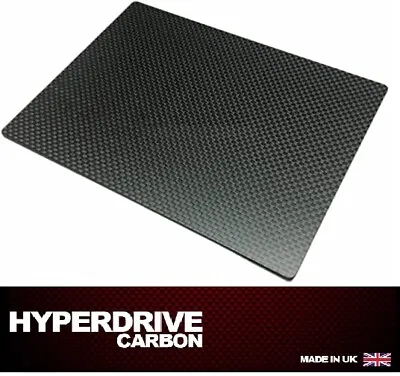 Carbon Fibre Sheet Matte Plain 300 X 200 Mm 12345mm Double A Sided Cosmetic • £17.99