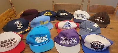 Vintage Tourist Hat Lot Snapback Hats Trucker Hats • $34.96