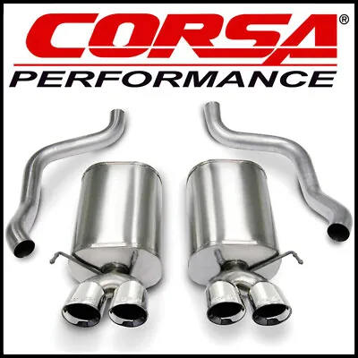 Corsa Sport 2.5  Axle-Back Exhaust System Fits 05-08 Chevy Corvette C6 6.0L 6.2L • $1893.99