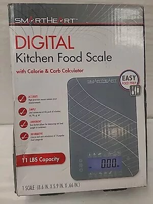 SmartHeart Digital Kitchen Food Scale With Calorie & Carb Calculator 19-106 • $13.49