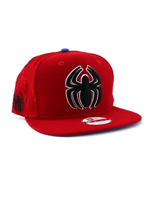 New Era Spider-Man 9fifty Original Fit Snapback Hat Adjustable Marvel Red NWT • $35.95