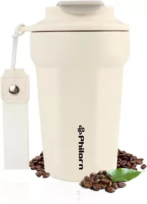 Premium Stainless-Steel Tumbler: Spill-Proof Vacuum Insulated Coffee Travel Mug • $13.99