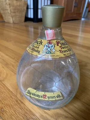 Vintage Pinch Haig Dimple Scotch Whisky 3-sided Bottle With Wired Cage • $27.99