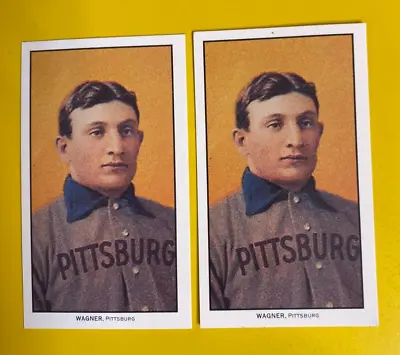 44789 2-1909 T206 Honus Wagner Piedmont 1995 Reprint Authorized By Wagner Estate • $2