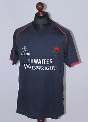 Vintage Lancashire Cricket Club England Shirt Kukri Size M • £29.99