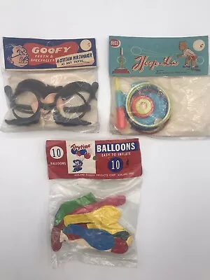 Vintage 50's - 60's Dime Store Toy Lot Gag Gift~Hoop La~Balloons All Unopened • £3.94