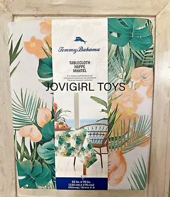 TOMMY BAHAMA CLOTH NAPPE MANTEL TABLECLOTH INDOOR/OUTDOOR  52” X 70” NEW • $23.99