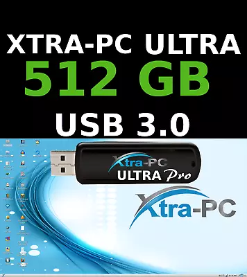 XTRA-PC ULTRA PRO 512 GB USB Antivirus Protection Built In For Any PC Or Mac. • $300