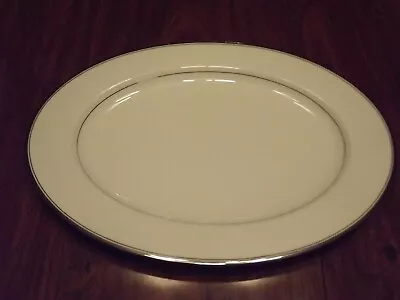 Mikasa Briarcliffe 15  X 10.75  Oval Platter Serving Plate Platinum Japan EUC • $24.95