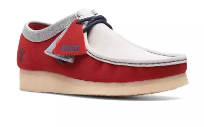 Clarks Originals Wallabee VCY Men's Shoes Red Combi Suede 26166291 • $119.99