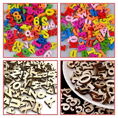 Wooden Letters & Numbers Sizes 15mm Small MDF Mini Laser Cut Alphabet & Letters • £3.08