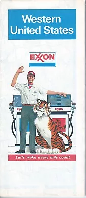 Vintage Exxon 1981 Western United States Map • $7.99