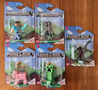 Minecraft SET OF 5 Mattel Micro Collection Toys Small Mini Figures #66923 • $25