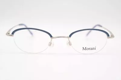 Morani M1372 43 21 140 Blue Silver Half Rim Glasses Frames New • $34.19