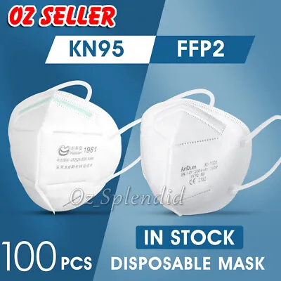 $39.95 • Buy 5 -100 KN95 N95 P2 KF94 Mask FFP2 3D CE Disposable Face Masks Protection 5 Layer
