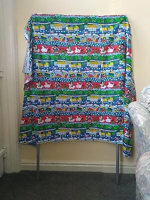 Vintage 60's/70's Childs Multicoloured Cotton Material • £7.50